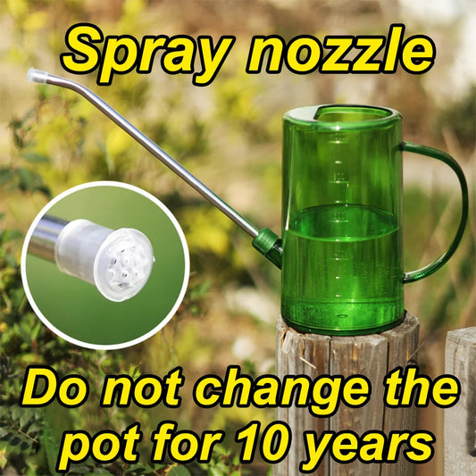 1L Long Billed Watering Pot Home Gardening Watering Pot Green Plant