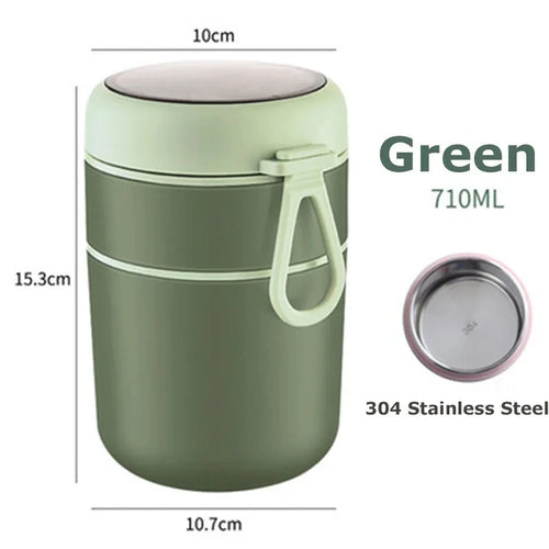 530ml/710ml Food Thermal Jar Insulated Soup Cup Thermos Containers