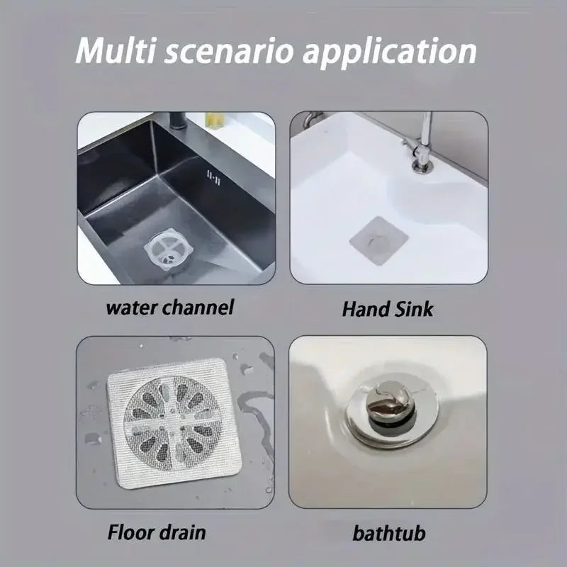 20PCS Disposable Floor Drain Sticker Sink Drain Hair Filter Blocker