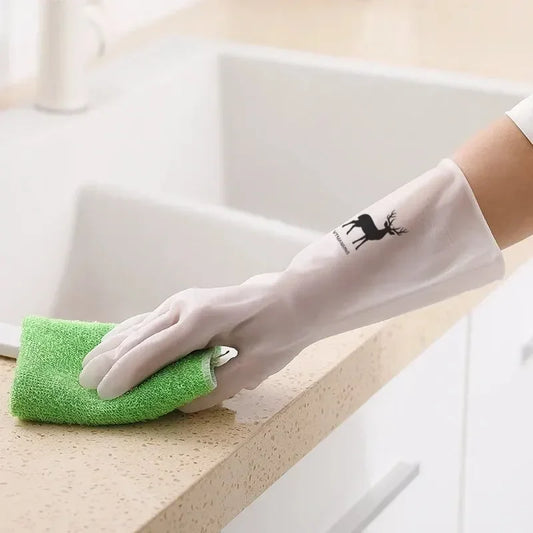 Waterproof Housework Cleaning Gloves Kitchen Cleaning Latex Laundry