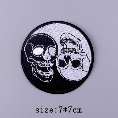 Punk Funny Patch Iron On Patches For Clothing Thermoadhesive Patches