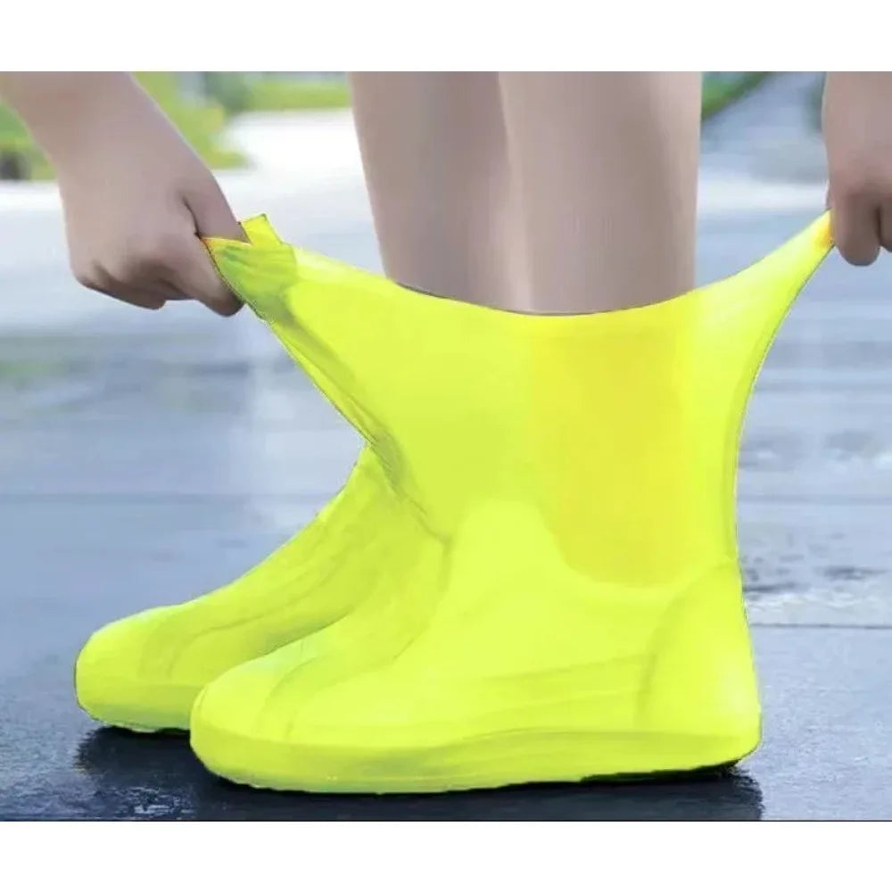 1 Pair latex WaterProof Shoe Covers Lip-resistant Rubber Rain Boot