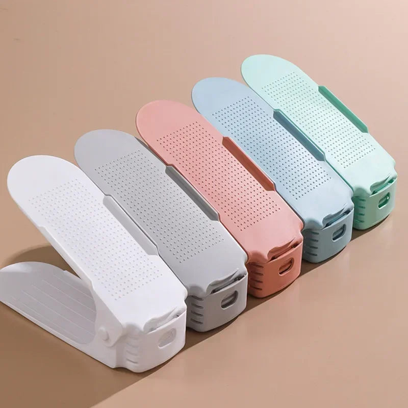 10Pcs Shoe Stacker Adjustable Shoe Slots Organizer Shoes Slots Space