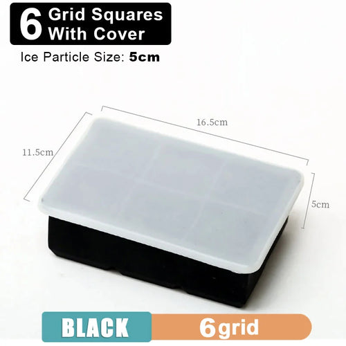 4/6/8/15 Grid Big Ice Tray Mold Giant Jumbo Large Food Grade Silicone