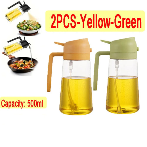 Plastic Spray Oil Sprayer Bottle Spray Oil Dispenser Oil Jar Cruet BBQ