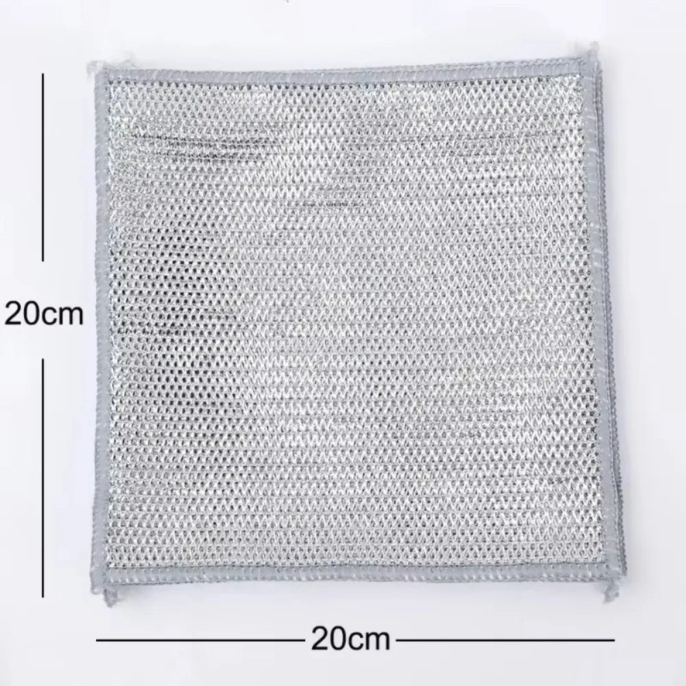 30PCS Magic Cleaning Cloth Thickened Double -sided Metal Steel Wire