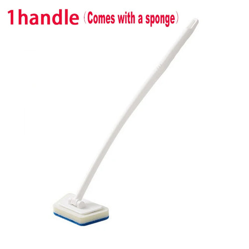 Bathroom Sponge Cleaning Brush Multi-Functional Tool Long Handle