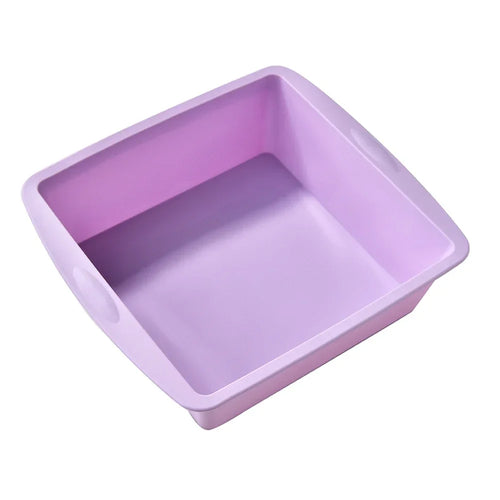 1/4Pcs Silicone Square Cake Plate Non-Stick Brownie Pot with Anti-Slip