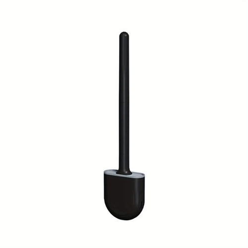 1pcsSilicone Toilet Brush and Holder Wall Mounted for Bathroom Quick