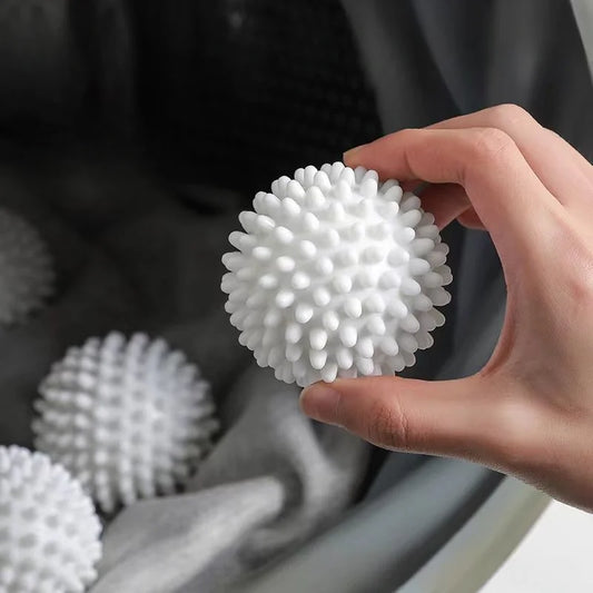 Anti-wrap laundry ball round pure white magic cleaning drum washing