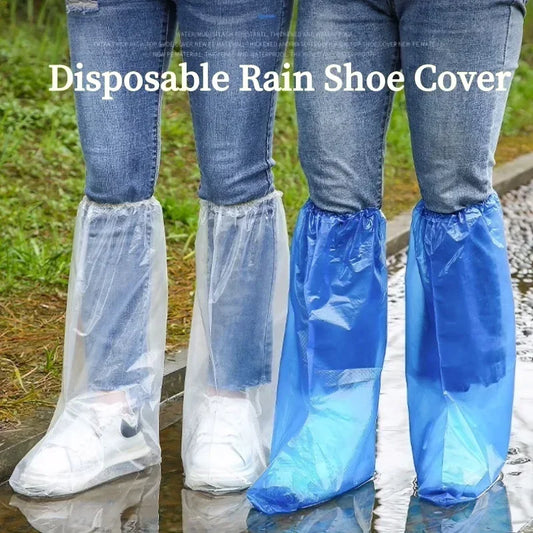 Disposable Rain Shoe Cover Waterproof and Non-slip Plastic Outdoor
