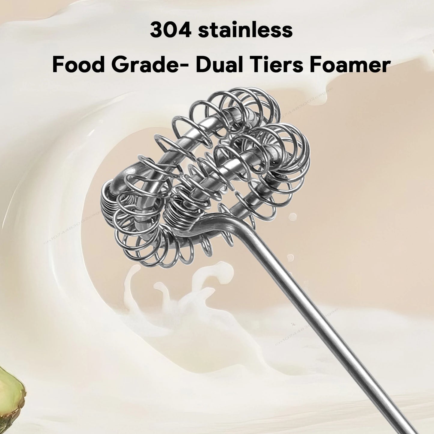 Handheld Egg Beater 3 Speeds Electric Milk Frother USB Rechargeable