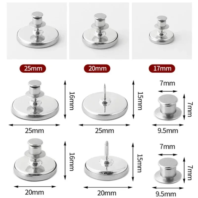 4/8Pairs Curtain Magnetic Button Detachable Curtain Fix Fastener Clip