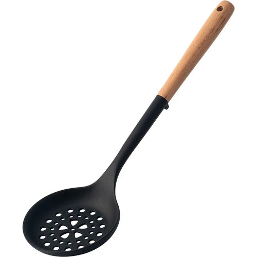 Silicone Kitchen Utensils Set Wooden Handle Non-stick Spatula Cookware