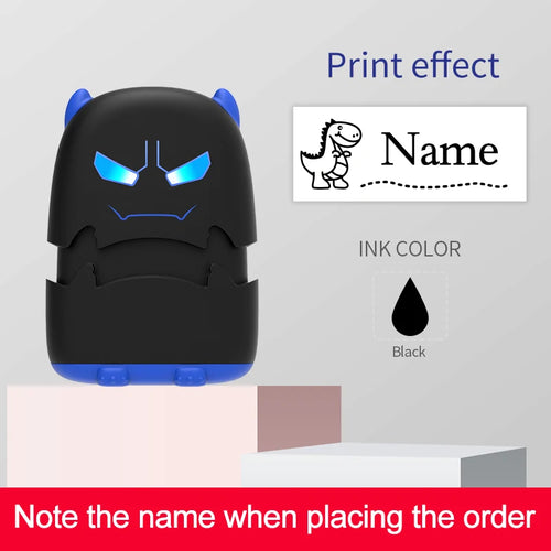 Custom Cartoon Baby Name Stamp Kit - Reusable for Cotton/Modal Clothes