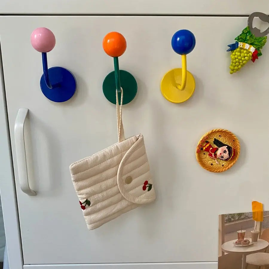 1PC Color Creative Magnetic Hook No Punch Magnetic Hook Kitchen
