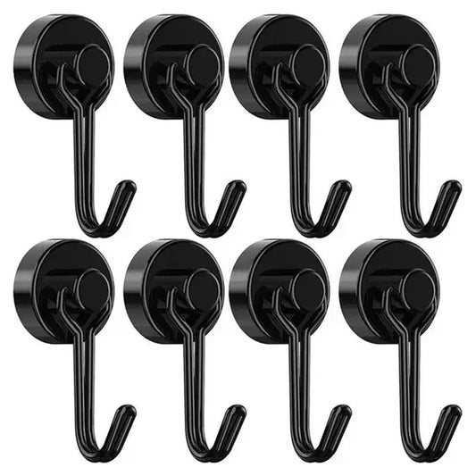 Heavy 1/2/4/8Pcs Duty Magnetic Hooks Strong Neodymium Magnet Hook