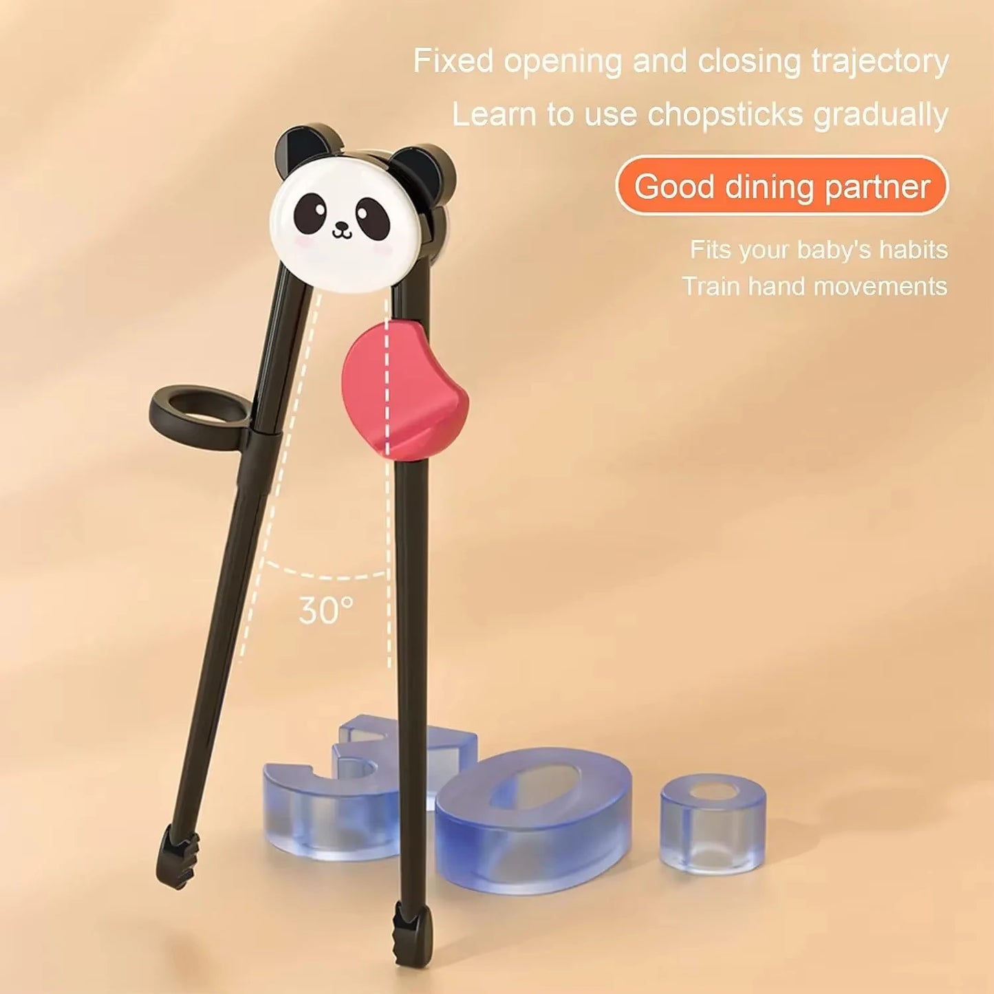 3Pcs Cute Animal Learning Chopsticks for Children Cartoon Elementary
