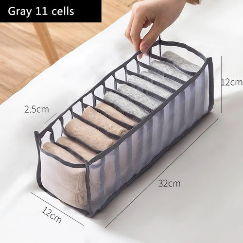 6/7/11 Foldable Underwear Underwear Socks Organizer With Dividers