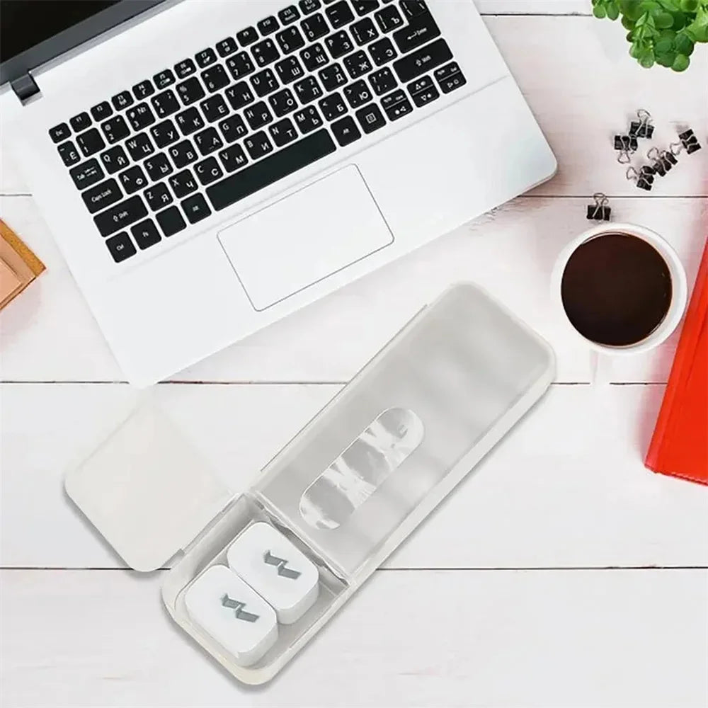 Plastic Wire Cable Storage Case Large Capacity Desktop Cable Collect