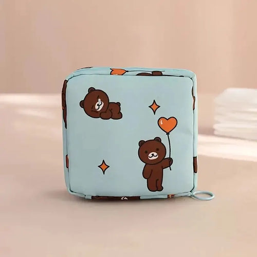 Women Sanitary Napkin Tampon Storage Bag Portable Waterproof Organizer