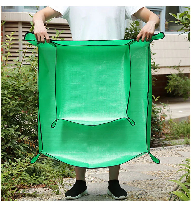 Waterproof Plant Pot Mat, Indoor Garden Mat With Work Gloves, Foldable