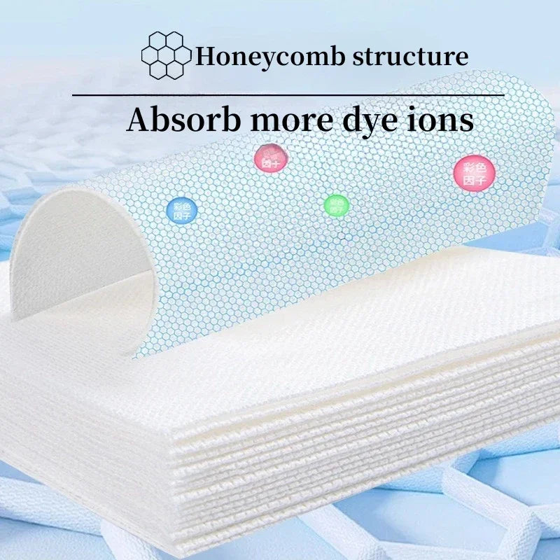 50PCS Color Absorbing Film Household Machine Wash nonwovens Anti Cross