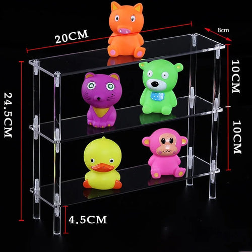 1-5 Tier Acrylic Display Stand,Clear Display Riser Rack for