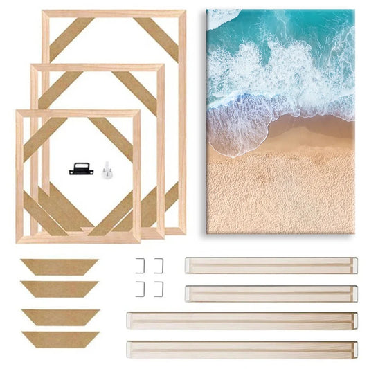 30x40 40x50 60x90cm Canvas Frame Wooden Frames Wooden Photo Oil
