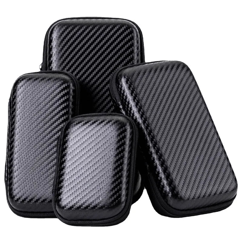 1/2pcs Portable Eva Storage Bag Zipper Pouch Mobile Phone Charger