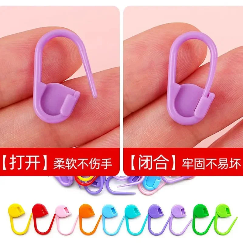 Colorful Knitting Stitch Markers Small Pin Tools Essential for