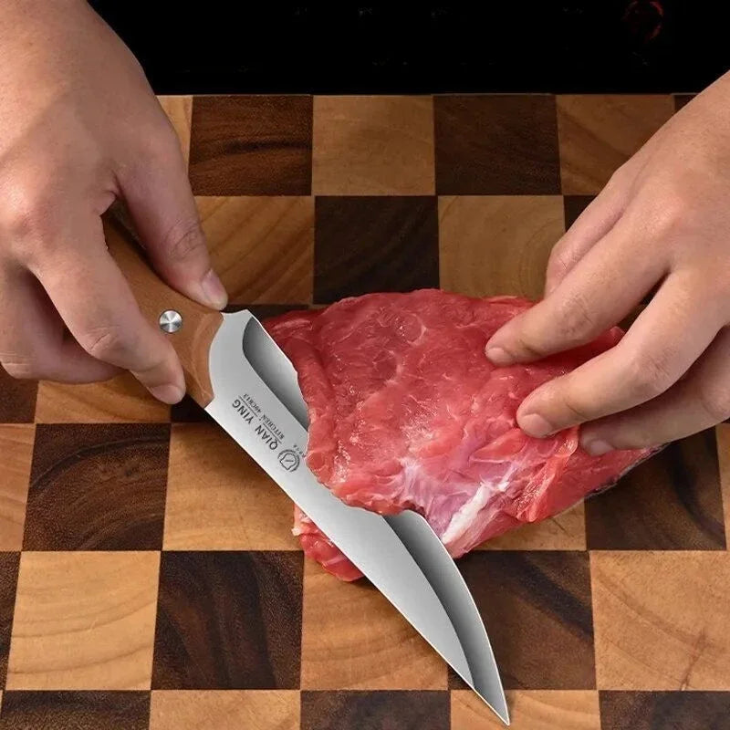 High manganese steel knife for cutting and bone removal kitchen