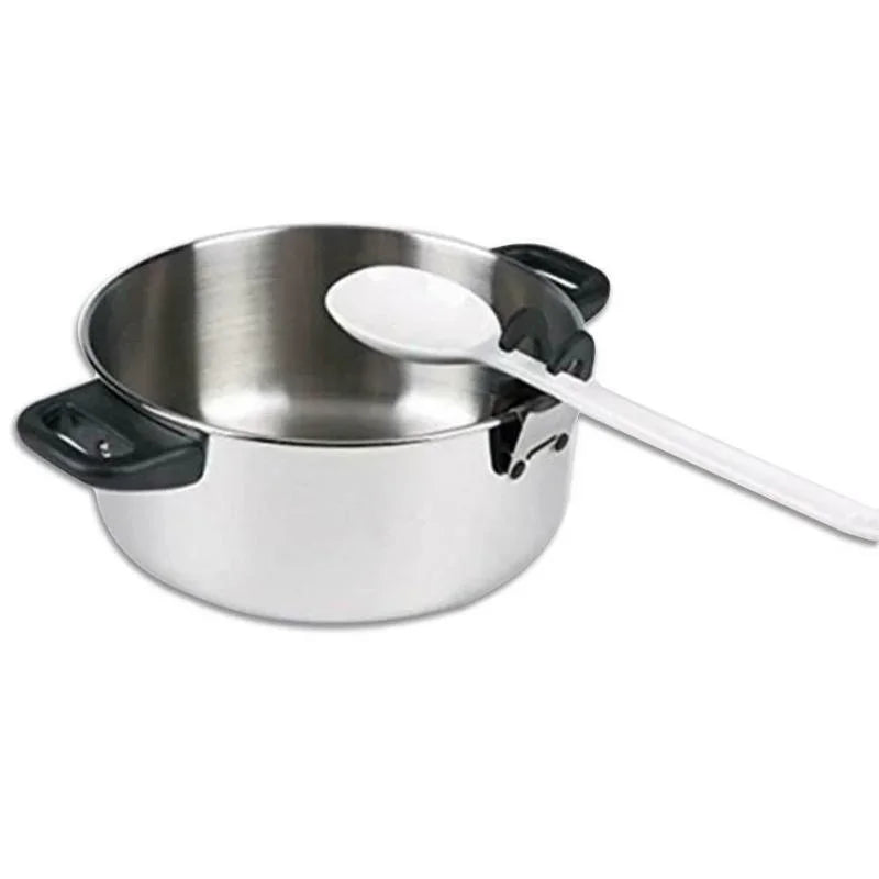Pot Spoon Holder Pot Clip Holder Anti Scald Silicone Grip for Spoon