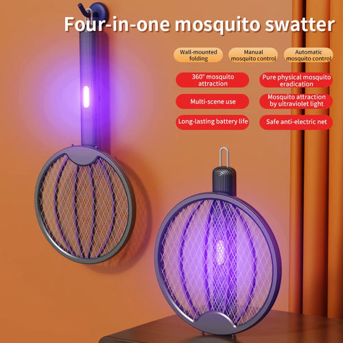 Foldable Electric Mosquito Swatter 3-in-1 Electric Mosquito Killer