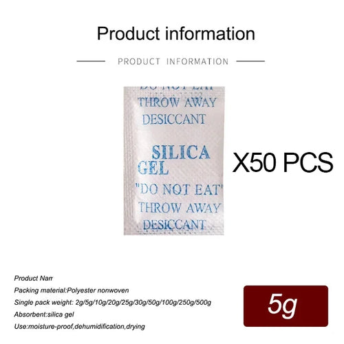 2/5/10/20g Package Non Toxic Silica Gel Desiccant Damp Kitchen Room