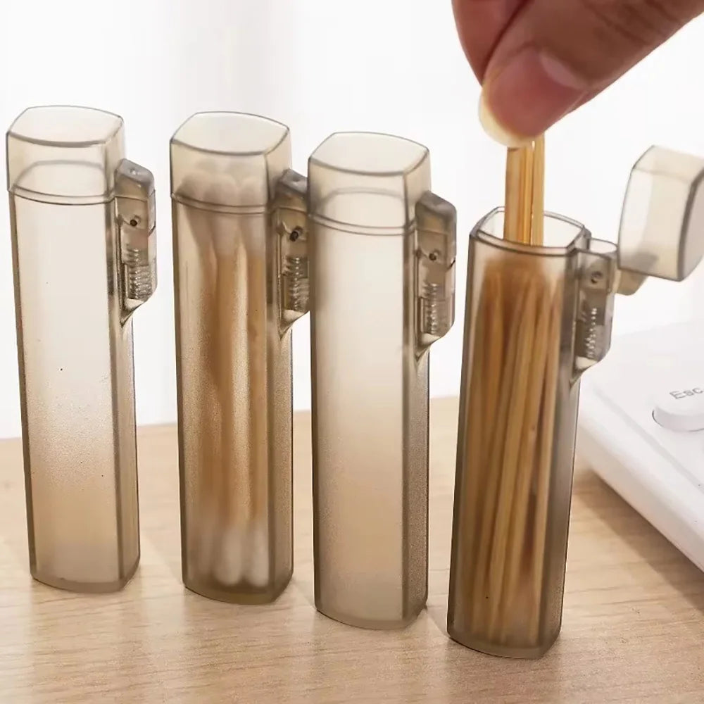 Portable Toothpick Case 1/2pcs Plastic Kitchen Restaurant Supplies for