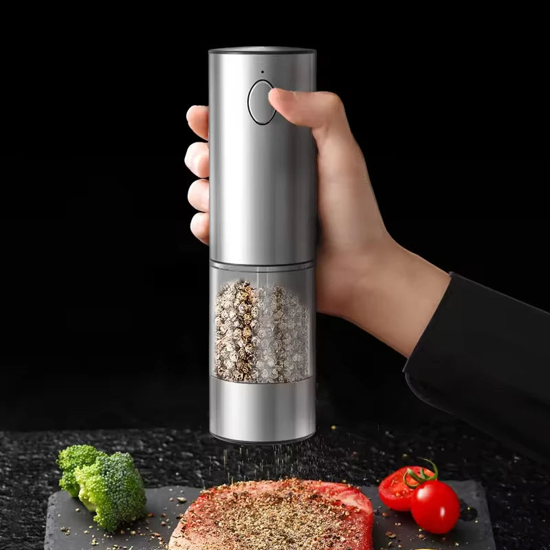 1/2pcs Automatic Pepper Grinder Salt And Pepper Grinder USB