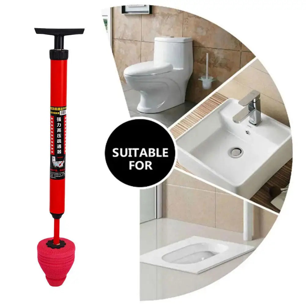 1Pc High Pressure Toilet Unblock One Shot Toilet Pipe Plunger Silicone