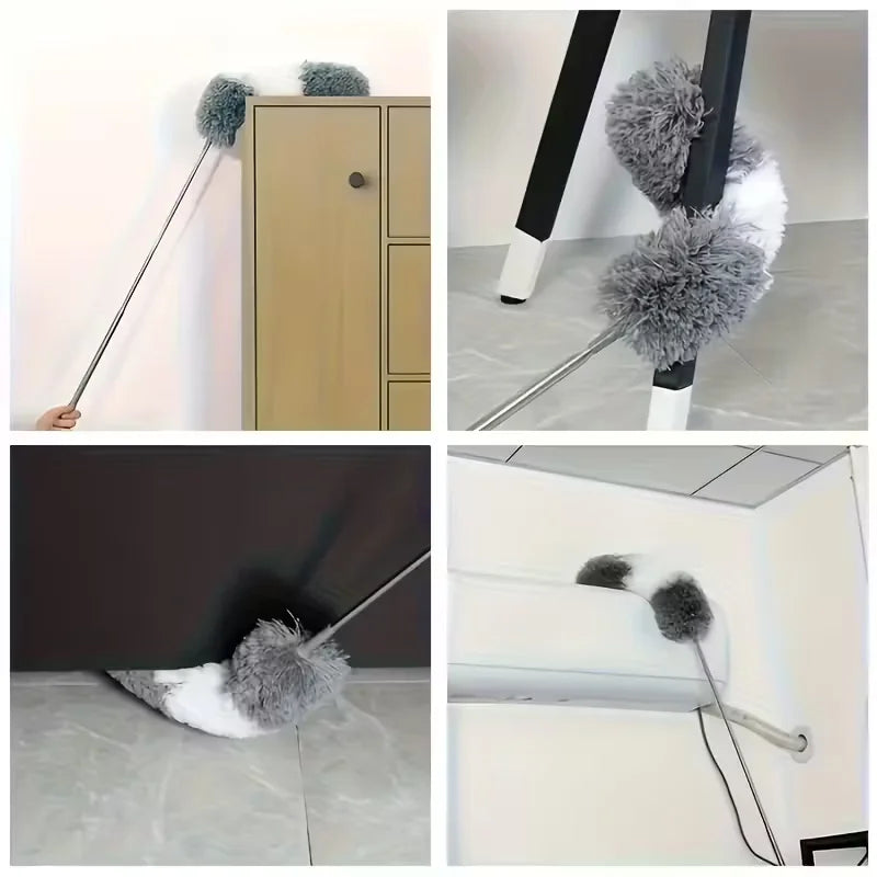 Extra-Long Retractable Duster with Bendable Head - 60.63inch