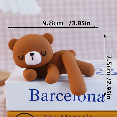 New 3D Bear Cake Topper Baby Shower Bear Decoration Boy Girl Happy 1st