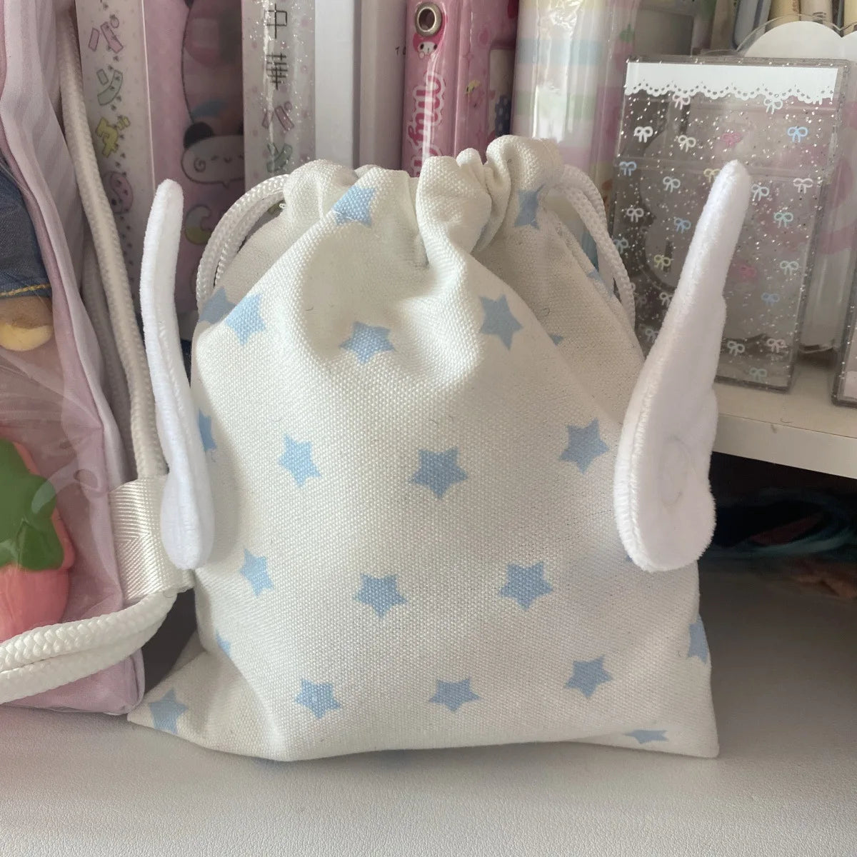 Fashion Portable Bundle Pocket Star Pattern Rope Drawstring Design