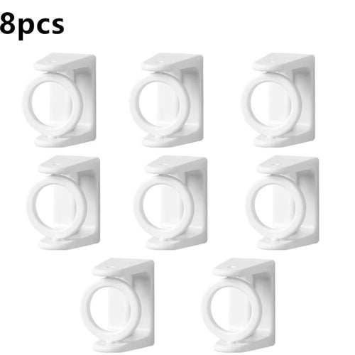Set of 2/4/8 Self Adhesive Hooks Punch-free Curtain Rod Clip Hook