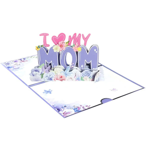 3D Pop-Up Happy Birthday Rose Card - Perfect for Anniversaries,