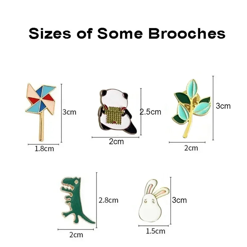 10-100Pcs Enamel Badges Pins Brooches Cute Cartoon Brooches for Child
