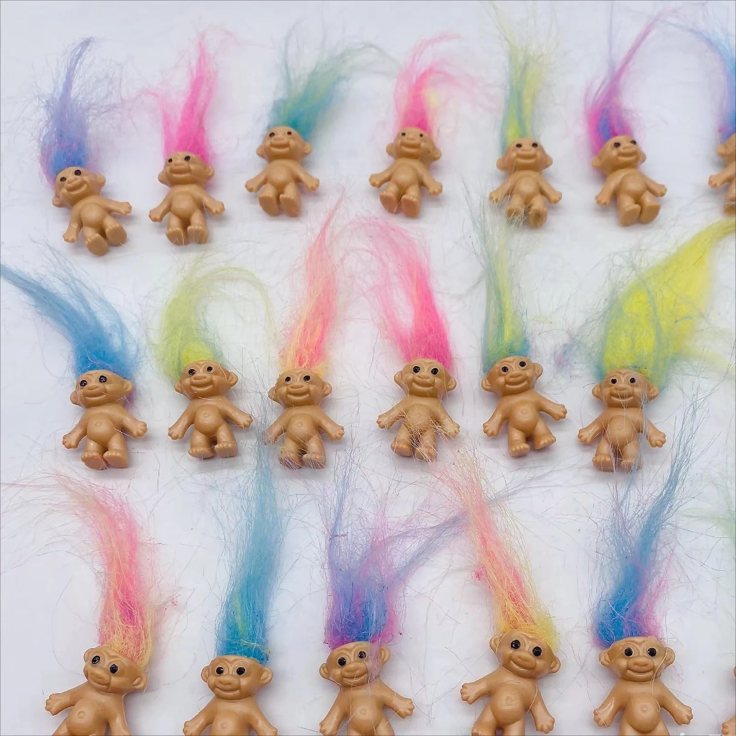 Troll Dolls, Vintage Trolls Lucky Doll Figures, Chromatic Adorable