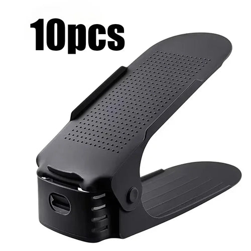 10 Pcs Adjustable Shoe Stacker Shoe Slots Organizer Shoe Slots Space