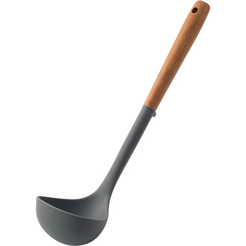 Silicone Kitchen Utensils Set Wooden Handle Non-stick Spatula Cookware
