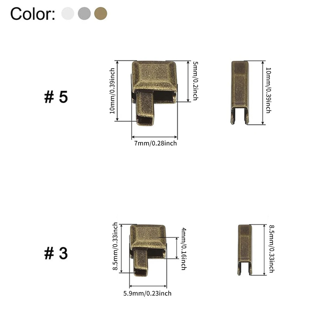 Zipper repair kit fixing box and insertion pin 3#5#8#10 for bag coat