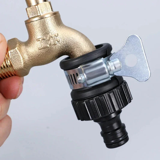 2pcs Durable Universal Water Faucet Adapter Plastic Hose Fitting Quick