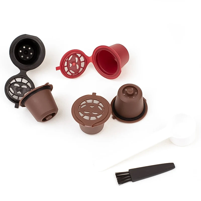 6PCS Refillable Reusable Nespresso Coffee Capsule Reutilisable